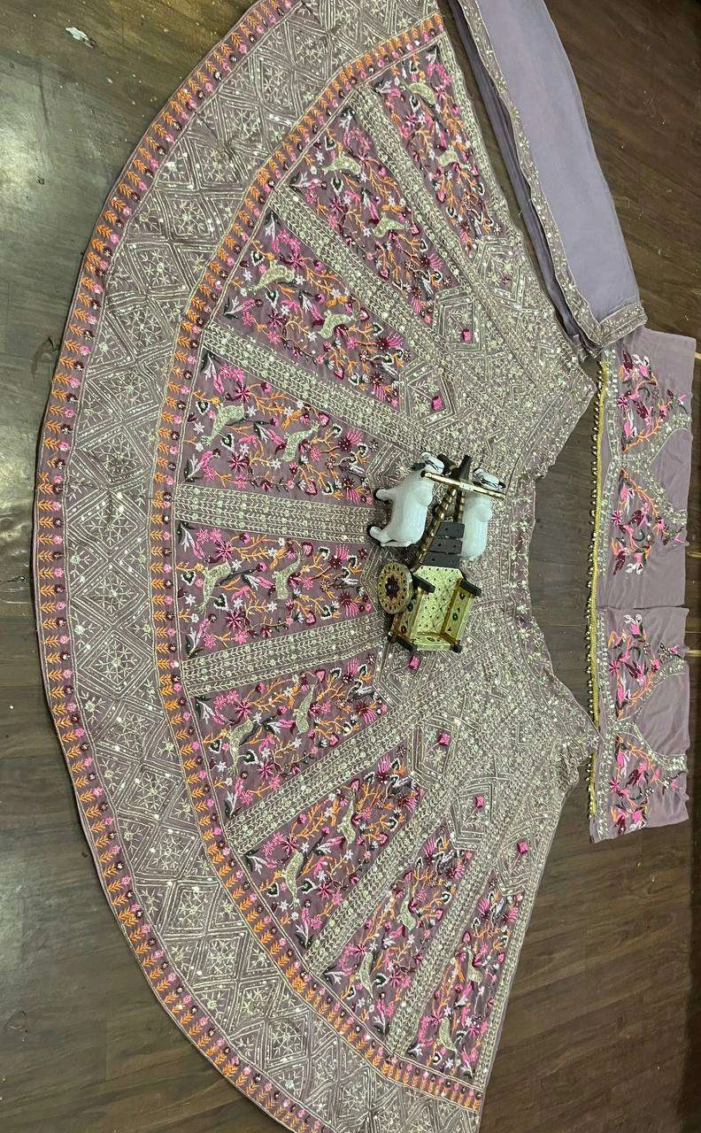 Vardan Ethnic Bd 1615 Faux Georgette Wholesale Party Wear Lehenga — Wholesale Lehenga, MPA wholesale from Surat - Gallery Image 3